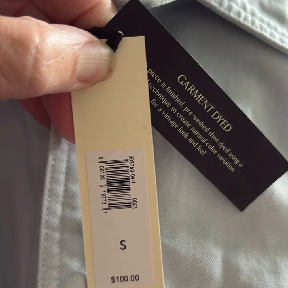 NWT Banana Republic Cotton Twill Shirt Pale blue Jacket Sz Small (#502789)